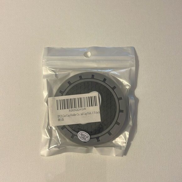 Infinity car cup Coasters in black and gray. Set of 2 NWT - Picture 7 of 7